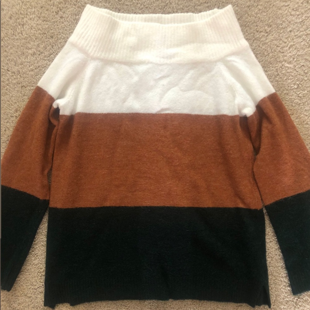 Off-the-shoulder sweater